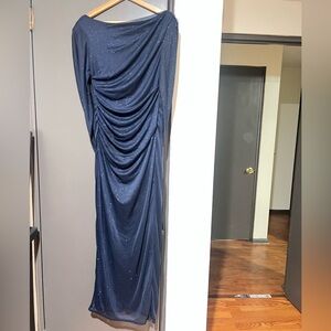 Elegant Navy Blue Gown